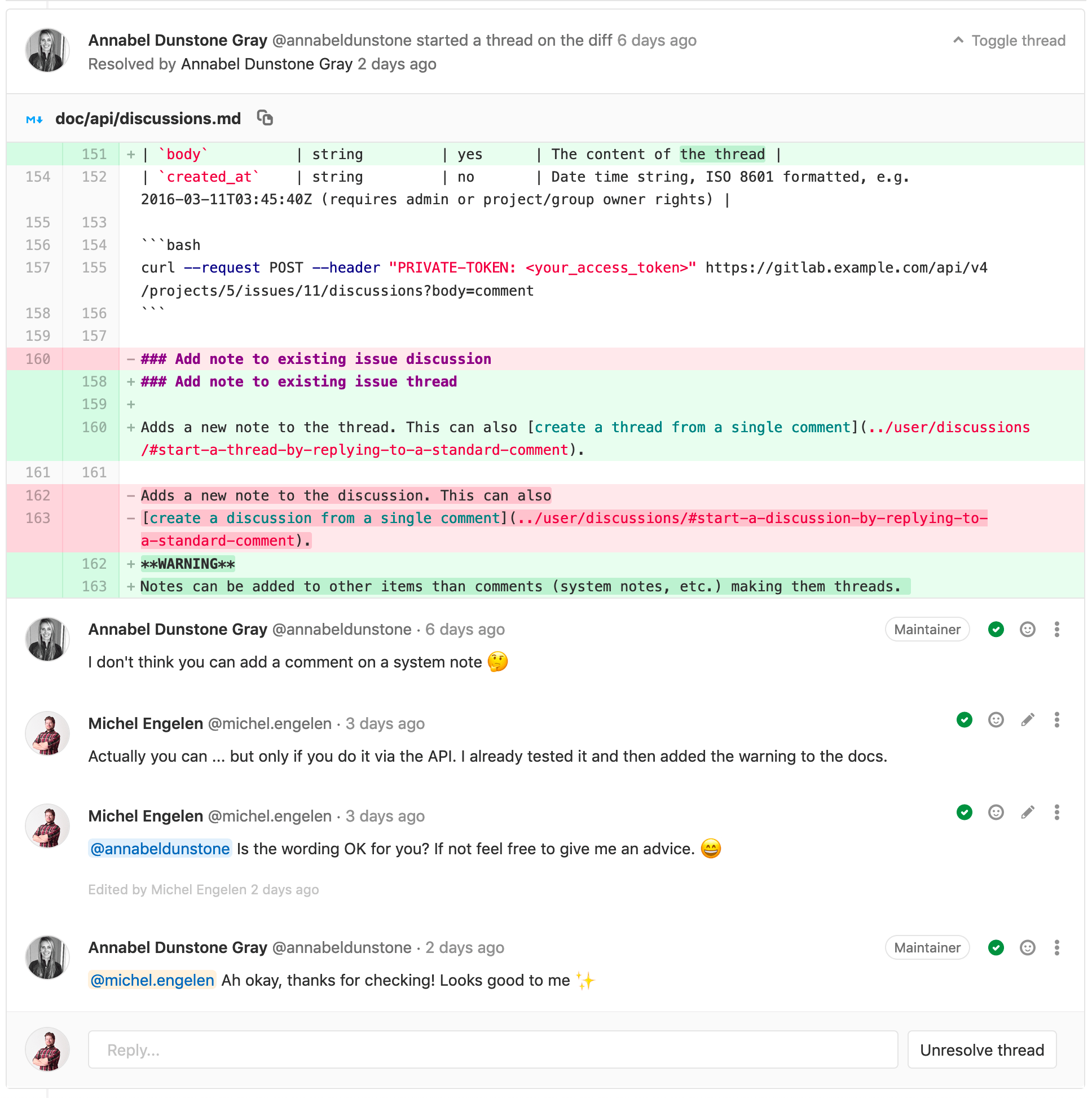 GitLab Threads Preview